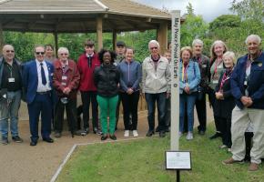 The pole is planted in a lovely clearing in the school grounds and provides the pupils with a quiet and peaceful spot in which to take time out to restore tranquillity and calmness during their school day.